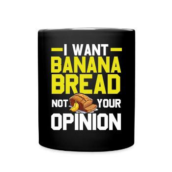 Pain aux bananes Baker Boulangerie Chef cuisinier Cuisiner - Mug uni - noir - Devant