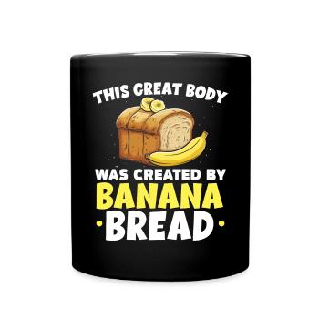 Pain aux bananes Baker Boulangerie Chef cuisinier Cuisiner - Mug uni - noir - Devant