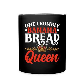 Pain aux bananes Baker Boulangerie Chef cuisinier Cuisiner - Mug uni - noir - Devant