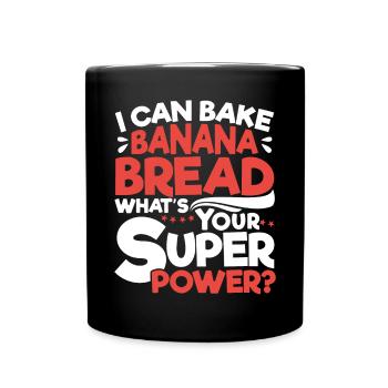 Pain aux bananes Baker Boulangerie Chef cuisinier Cuisiner - Mug uni - noir - Devant