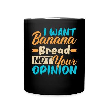 Pain aux bananes Baker Boulangerie Chef cuisinier Cuisiner - Mug uni - noir - Devant