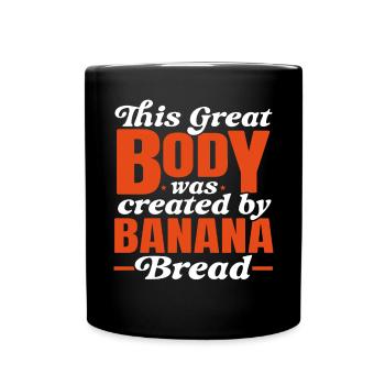 Pain aux bananes Baker Boulangerie Chef cuisinier Cuisiner - Mug uni - noir - Devant