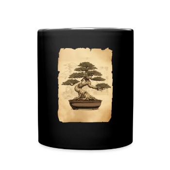 bonsai Japanese Art - Tasse einfarbig - Schwarz - Vorne