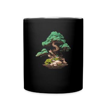 bonsai Japanese Art - Tasse einfarbig - Schwarz - Vorne
