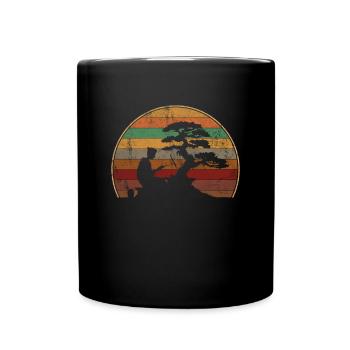 bonsai Japanese Art - Tasse einfarbig - Schwarz - Vorne