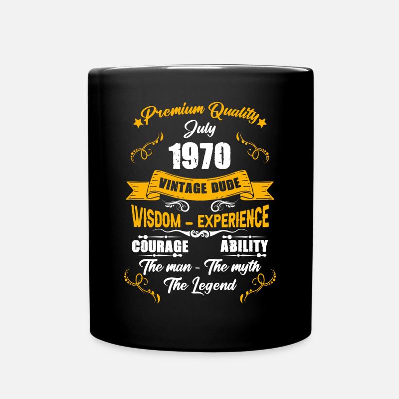 Juillet 1970 Cadeau d’anniversaire vintage - Mug uni - noir