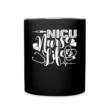 I Love Nicu Nurse Life - Full Colour Mug - black - Front
