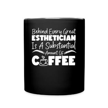 Cute Licensed Esthetician Skincare - Tasse einfarbig - Schwarz - Vorne