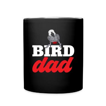 Graupapagei African Grey Parrot Papagei - Full Colour Mug - black - Front