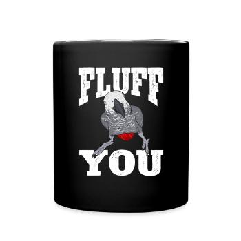 Graupapagei Perroquet gris d’Afrique Papagei - Mug uni - noir - Devant