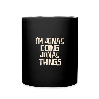 I'm Jonas doing Jonas things - Tasse einfarbig - Schwarz - Vorne