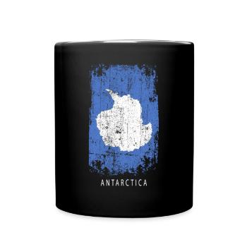 Souvenir with the country flag of Antarctica - Full Colour Mug - black - Front