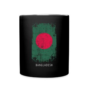 Souvenir with the country flag of Bangladesh - Full Colour Mug - black - Front