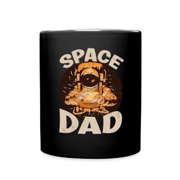 Astronaut Space Dad Spaceman Space Planet - Full Colour Mug - black - Front