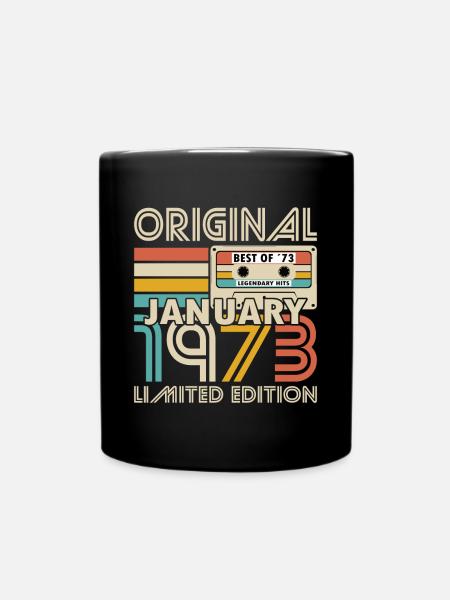 Année du 50e anniversaire Janvier 1973 Original 1973 - Mug uni - noir