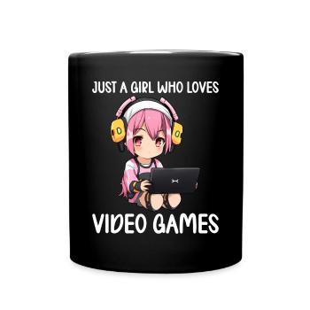 Gaming Console PC Gamer Girl Gamer Girl - Full Colour Mug - black - Front