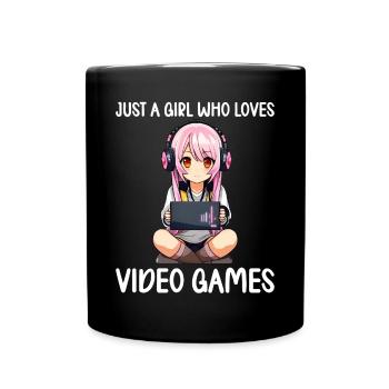 Gaming Console PC Gamer Girl Gamer Girl - Full Colour Mug - black - Front
