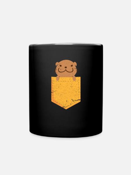 Otter - Tasse einfarbig - Schwarz
