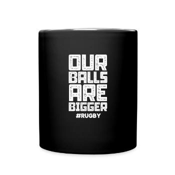 Rugby - Tasse einfarbig - Schwarz - Vorne