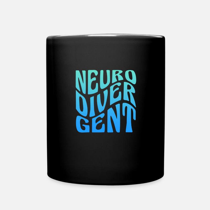 ADHS ADHD Aufmerksamkeit Defizit Geschenk - Tasse einfarbig - Schwarz