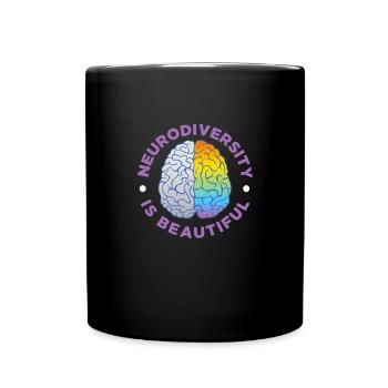 ADHD ADHD Attention Deficit Gift - Full Colour Mug - black - Front