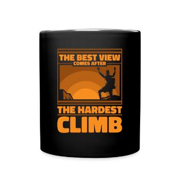 Best View Comes After The Hardest Climb Kraxler - Full Colour Mug - black - Front