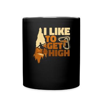J’aime faire de l’escalade alpine - Mug uni - noir - Devant