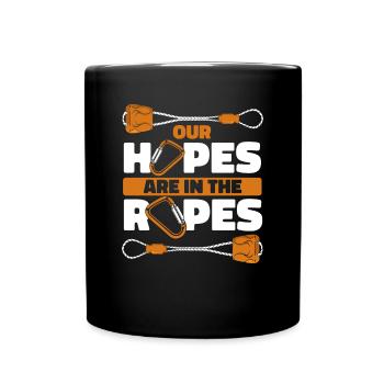Our Hopes Are In The Ropes SpeedKletter Kraxler - Full Colour Mug - black - Front