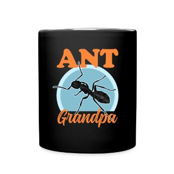 Fourmis Grand-père Fourmilière Formicarium Cadeau - Mug uni - noir - Devant