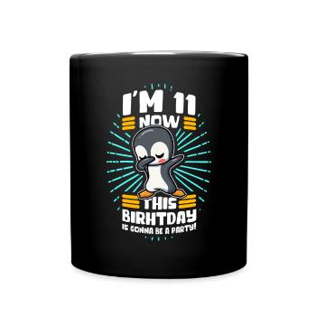 11th Birthday Gift Idea 11 Year Old Gift - Full Colour Mug - black - Front