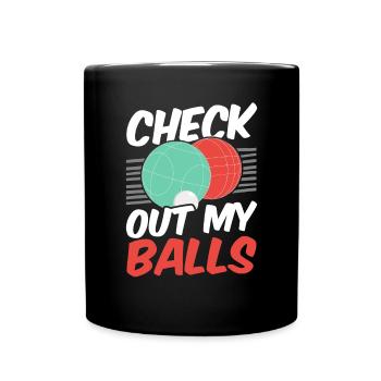 Bocce Ball Player Bocce Game Italian Sports Italy - Full Colour Mug - black - Front