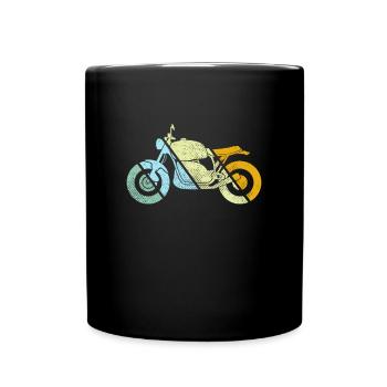 Moto Rétro - Mug uni - noir - Devant