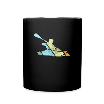 Canoe Retro - Full Colour Mug - black - Front