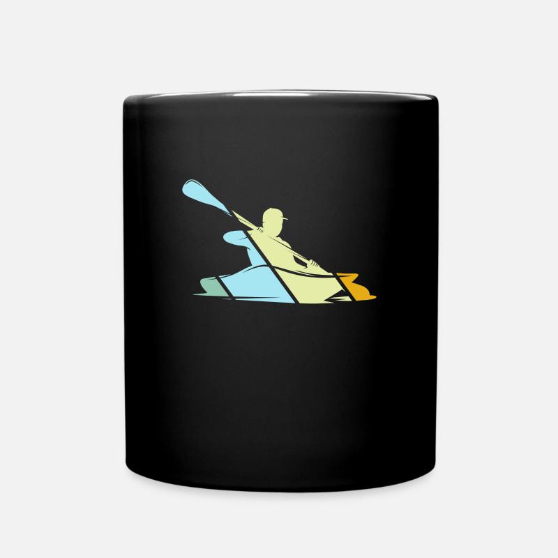 Kanu Retro - Tasse einfarbig - Schwarz