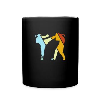 Martial Arts Retro - Full Colour Mug - black - Front