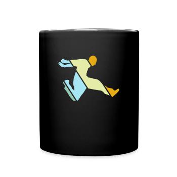 Parkour Retro - Full Colour Mug - black - Front