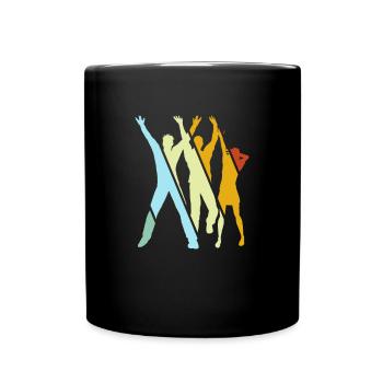 Danse Rétro - Mug uni - noir - Devant