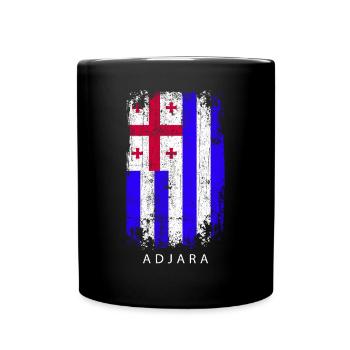 Souvenir with the country flag of ADJARA - Full Colour Mug - black - Front