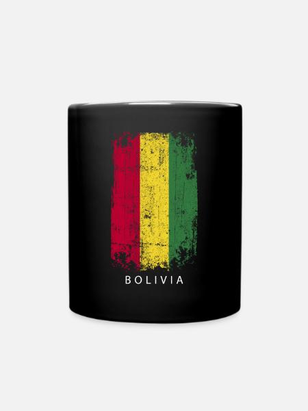 Souvenir Mit Der Landflagge Von Bolivia - Tasse einfarbig - Schwarz