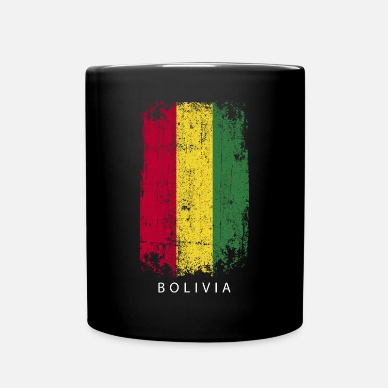 Souvenir Mit Der Landflagge Von Bolivia - Tasse einfarbig - Schwarz