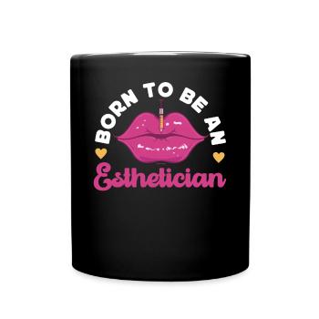 Cute Licensed Esthetician Skincare - Tasse einfarbig - Schwarz - Vorne