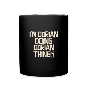 I'm Dorian doing Dorian things - Tasse einfarbig - Schwarz - Vorne