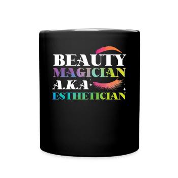 Soins de la peau d’esthéticienne agréée mignonne - Mug uni - noir - Devant