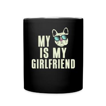 Cadeaux de bouledogue français - Mug uni - noir - Devant