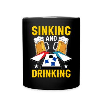 Trou de maïs Cornhole - Mug uni - noir - Devant