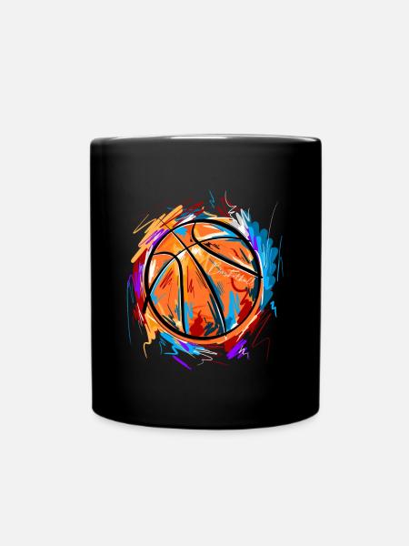 Basketball Basketballer - Tasse einfarbig - Schwarz