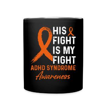 Kampf gegen Adhs-syndrom Bewusstsein - Tasse einfarbig - Schwarz - Vorne