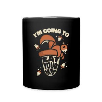 Mangez vos noix Écureuil gris Écureuil Écureuil Écureuil - Mug uni - noir - Devant