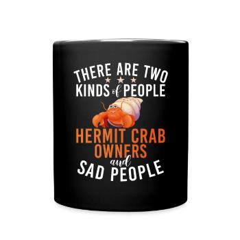 Cadeaux de crabe ermite - Mug uni - noir - Devant