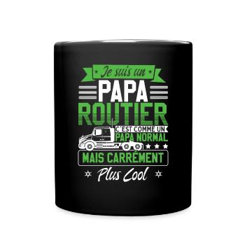 Chauffeur De Routier Humoristique - Mug uni - noir - Devant